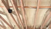 BASF Closed-cell Spray Polyurethane Foam applied in cieling 