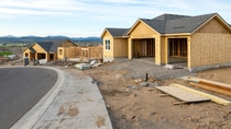 Single family home under construction