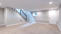 Image of a finished basement in a home
