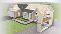 Header image of Diagram of a cross section of a residential home showing where BASF Spray Polyurethane Foam can be applied Header image of Diagram of a cross section of a residential home showing where BASF Spray Polyurethane Foam can be applied