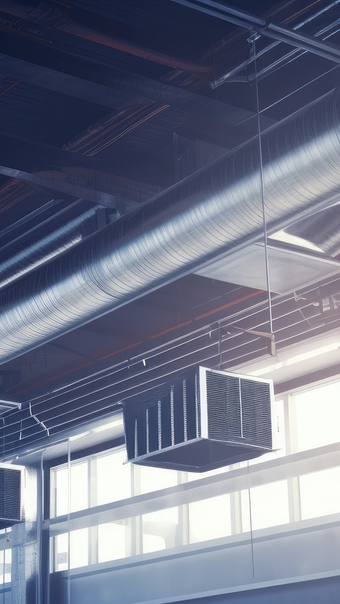 Commercial building ceiling