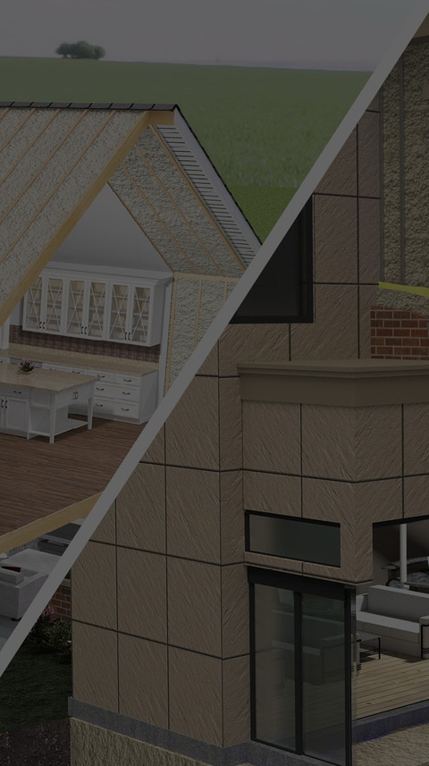 image of cross sections of both a residential and commercial building showing where spray polyurethane foam can be applied image of cross sections of both a residential and commercial building showing where spray polyurethane foam can be applied