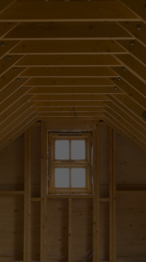 Unfinished attic