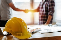 Contractors shaking hands